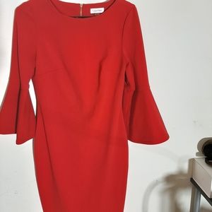 NWOT Calvin Klein Red Dress